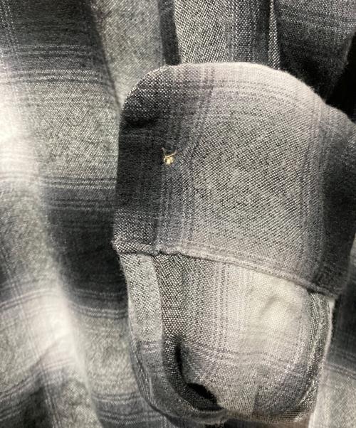 TOWN CRAFT（タウンクラフト）TOWN CRAFT (タウンクラフト) オンブレチェックシャツ ブラック サイズ:Mの古着・服飾アイテム