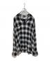 TOWN CRAFT（タウンクラフト）の古着「オンブレチェックシャツ」｜ブラック
