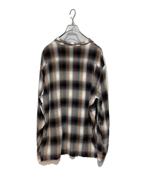 TOWN CRAFT（タウンクラフト）TOWN CRAFT (タウンクラフト) オンブレチェックシャツ ブラウン サイズ:Mの古着・服飾アイテム