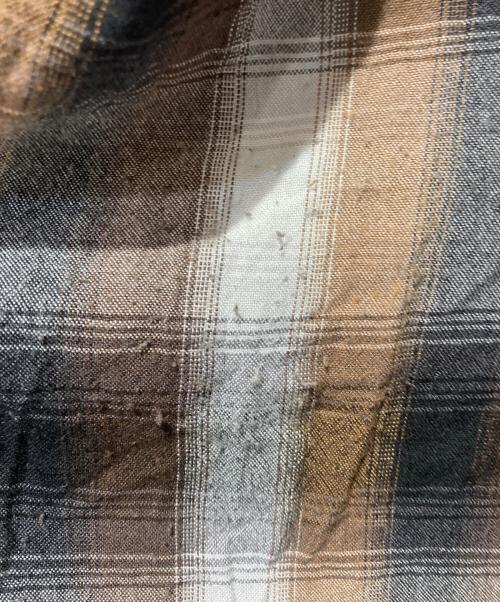 TOWN CRAFT（タウンクラフト）TOWN CRAFT (タウンクラフト) オンブレチェックシャツ ブラウン サイズ:Mの古着・服飾アイテム