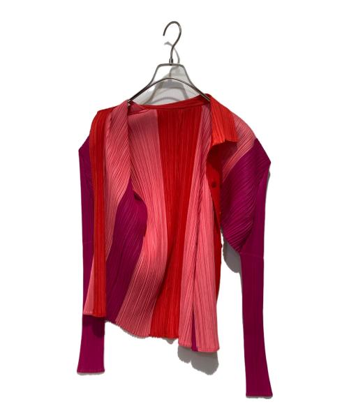 PLEATS PLEASE（プリーツプリーズ）PLEATS PLEASE (プリーツプリーズ) カーディガン ピンク サイズ:3の古着・服飾アイテム