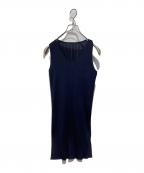 PLEATS PLEASEプリーツプリーズ）の古着「プリーツブラウス」｜ネイビー