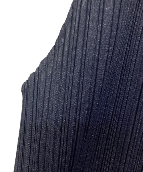 PLEATS PLEASE（プリーツプリーズ）PLEATS PLEASE (プリーツプリーズ) プリーツブラウス ネイビー サイズ:3の古着・服飾アイテム