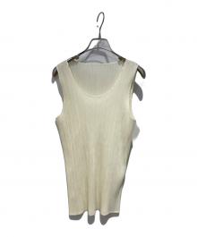 PLEATS PLEASE（プリーツプリーズ）の古着「プリーツブラウス」｜ホワイト