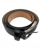 Maison Margielaメゾンマルジェラ）の古着「レザーベルト」｜ブラック