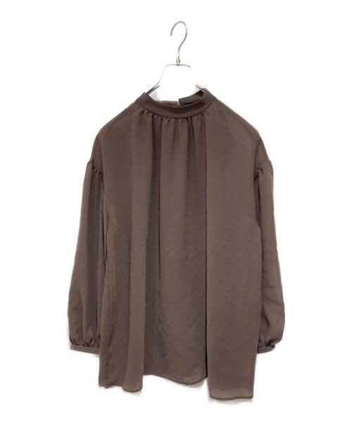 theory luxe（セオリーリュクス）theory luxe (セオリーリュクス) ウォッシャブルブラウス ブラウン サイズ:38の古着・服飾アイテム