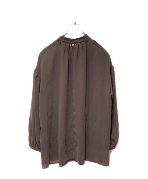 theory luxe（セオリーリュクス）theory luxe (セオリーリュクス) ウォッシャブルブラウス ブラウン サイズ:38の古着・服飾アイテム