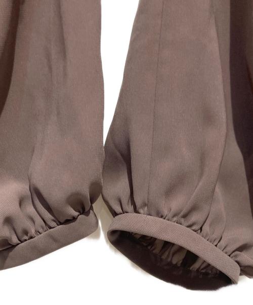 theory luxe（セオリーリュクス）theory luxe (セオリーリュクス) ウォッシャブルブラウス ブラウン サイズ:38の古着・服飾アイテム