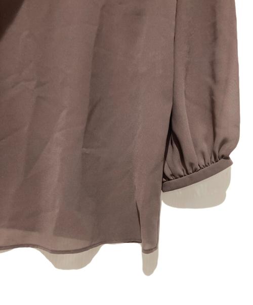 theory luxe（セオリーリュクス）theory luxe (セオリーリュクス) ウォッシャブルブラウス ブラウン サイズ:38の古着・服飾アイテム