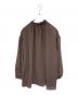 theory luxe（セオリーリュクス）の古着「ウォッシャブルブラウス」｜ブラウン