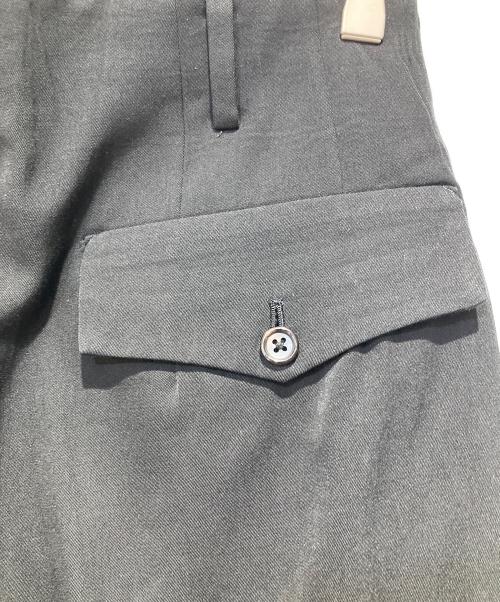 Yohji Yamamoto COSTUME D' HOMME（ヨウジヤマモト コスチュームドオム）Yohji Yamamoto COSTUME D' HOMME (ヨウジヤマモト コスチュームドオム) 2タックスラックス ブラック サイズ:２の古着・服飾アイテム