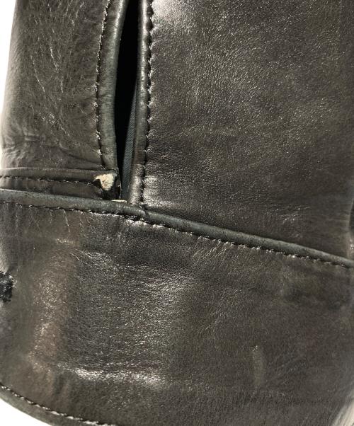 Y's（ワイズ）Y's (ワイズ) レザージャケット ブラック サイズ:不明の古着・服飾アイテム