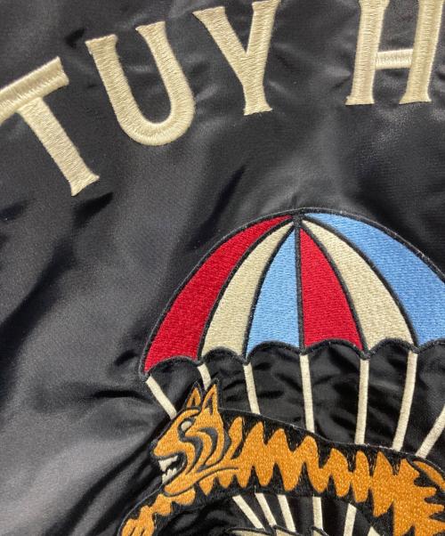 HOUSTON（ヒューストン）HOUSTON (ヒューストン) EMBROIDERY CWU-45/P FLIGHT JACKET ブラック サイズ:Lの古着・服飾アイテム