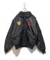 HOUSTON（ヒューストン）の古着「EMBROIDERY CWU-45/P FLIGHT JACKET」｜ブラック