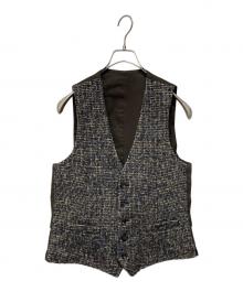 LARDINI（ラルディーニ）の古着「切替ジレ」｜ブラウン