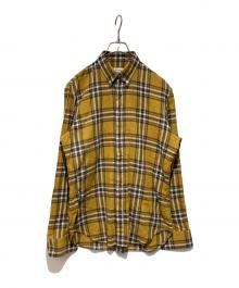 Maison Margiela（メゾンマルジェラ）の古着「チェックシャツ」｜イエロー