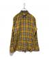 Maison Margiela（メゾンマルジェラ）の古着「チェックシャツ」｜イエロー