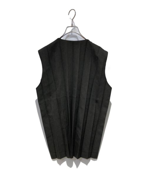 ISSEY MIYAKE HOMME PLISSE（イッセイミヤケ オムプリッセ）ISSEY MIYAKE HOMME PLISSE (イッセイミヤケ オムプリッセ) EDGE ENSEMBLE ベスト オリーブ サイズ:3の古着・服飾アイテム