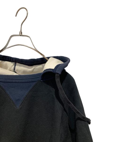 THREEFACE（スリーフェイス）THREEFACE (スリーフェイス) プルオーバーパーカー ブラック サイズ:Lの古着・服飾アイテム