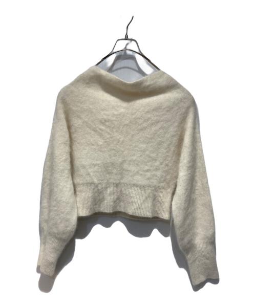 anuans（アニュアンス）anuans (アニュアンス) ラクーンフォックスオフショルニットプルオーバー ベージュ サイズ:Freeの古着・服飾アイテム