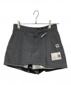MIHARA YASUHIROミハラヤスヒロ）の古着「Triple Layered Stripe Shorts」｜グレー
