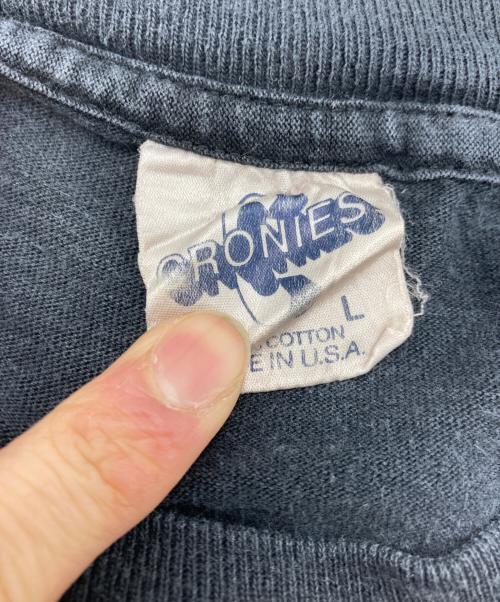 CRONIES（クロウニーズ）CRONIES (クロウニーズ) プリントTシャツ ブラック サイズ:Ｌの古着・服飾アイテム