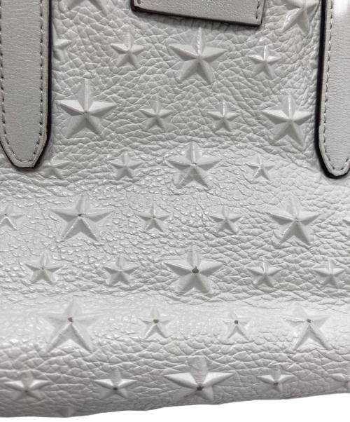 JIMMY CHOO（ジミーチュウ）JIMMY CHOO (ジミーチュウ) エンボススターミニトートバック ベージュの古着・服飾アイテム