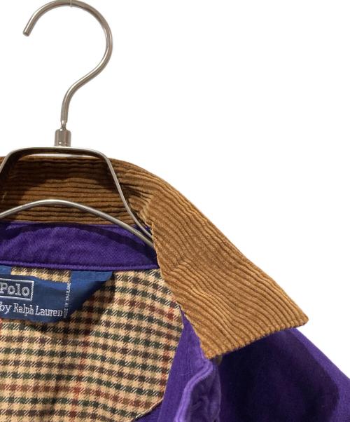 POLO RALPH LAUREN（ポロ・ラルフローレン）POLO RALPH LAUREN (ポロ・ラルフローレン) コーデュロイカラースイングトップ パープル×ブラウン サイズ:Freeの古着・服飾アイテム