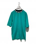 Acne studiosアクネ ストゥディオズ）の古着「FACE MOTIF MOCK NECK T」｜ブルー