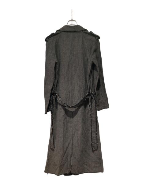 LANVIN（ランバン）LANVIN (ランバン) 00’s カットオフデザインコート ブラウン サイズ:38の古着・服飾アイテム