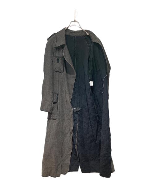 LANVIN（ランバン）LANVIN (ランバン) 00’s カットオフデザインコート ブラウン サイズ:38の古着・服飾アイテム