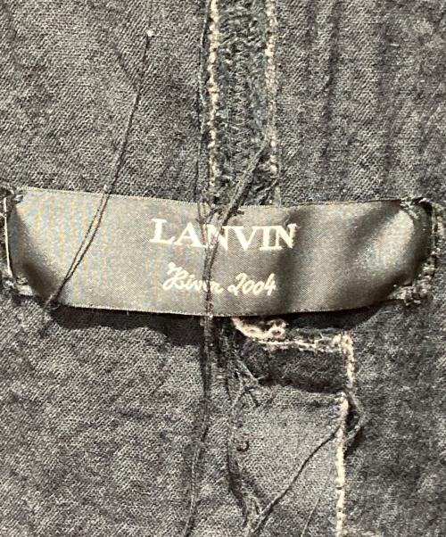 LANVIN（ランバン）LANVIN (ランバン) 00’s カットオフデザインコート ブラウン サイズ:38の古着・服飾アイテム
