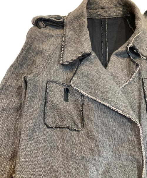 LANVIN（ランバン）LANVIN (ランバン) 00’s カットオフデザインコート ブラウン サイズ:38の古着・服飾アイテム