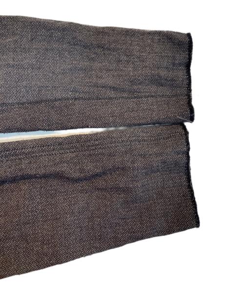 LANVIN（ランバン）LANVIN (ランバン) 00’s カットオフデザインコート ブラウン サイズ:38の古着・服飾アイテム