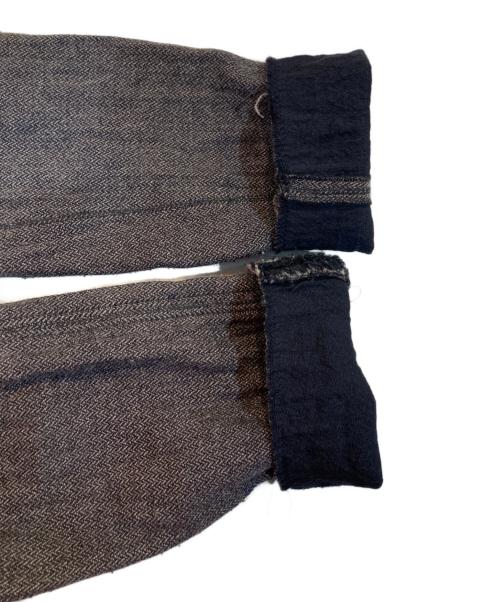 LANVIN（ランバン）LANVIN (ランバン) 00’s カットオフデザインコート ブラウン サイズ:38の古着・服飾アイテム