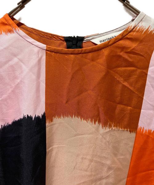 marimekko（マリメッコ）marimekko (マリメッコ) シルクワンピース ピンク サイズ:34の古着・服飾アイテム