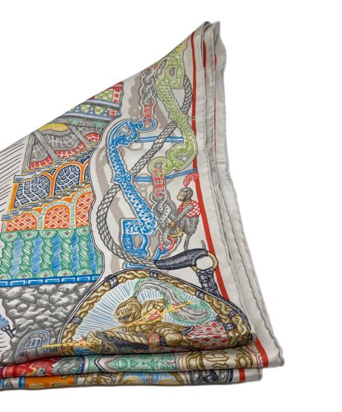 HERMES（エルメス）HERMES (エルメス) スカーフ グレー サイズ:90cmの古着・服飾アイテム