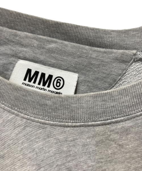MM6 Maison Margiela（エムエムシックスメゾンマルジェラ）MM6 Maison Margiela (エムエムシックスメゾンマルジェラ) アシンメトリーS/Sスウェット グレー サイズ:FREEの古着・服飾アイテム