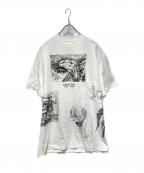 USEDユーズド）の古着「art tee/マルチプリントアートTシャツ」｜ホワイト