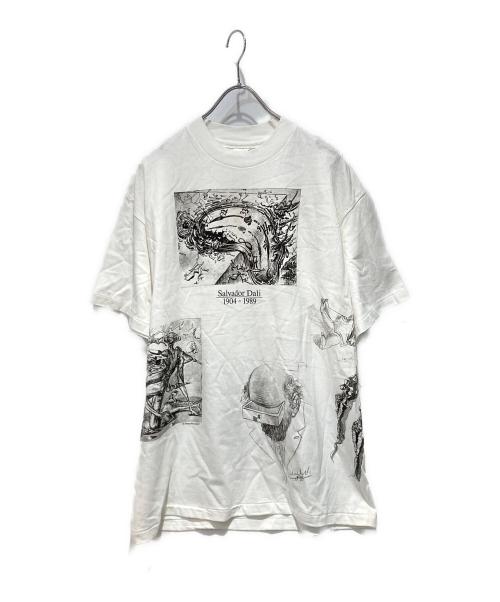 USED（ユーズド）USED (ユーズド) art tee/マルチプリントアートTシャツ ホワイト サイズ:Ｌの古着・服飾アイテム
