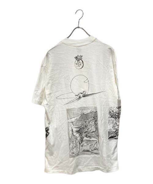 USED（ユーズド）USED (ユーズド) art tee/マルチプリントアートTシャツ ホワイト サイズ:Ｌの古着・服飾アイテム