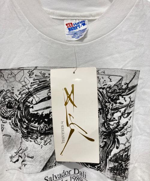 USED（ユーズド）USED (ユーズド) art tee/マルチプリントアートTシャツ ホワイト サイズ:Ｌの古着・服飾アイテム