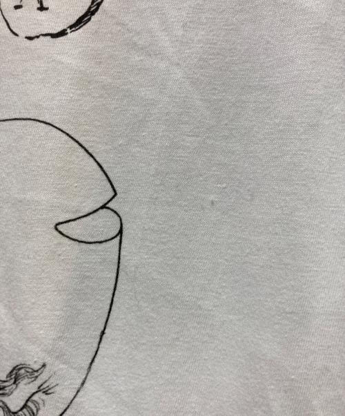 USED（ユーズド）USED (ユーズド) art tee/マルチプリントアートTシャツ ホワイト サイズ:Ｌの古着・服飾アイテム