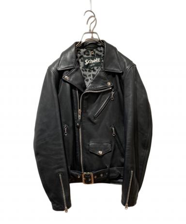 中古・古着通販】Schott (ショット) Leopard Double Riders ブラック