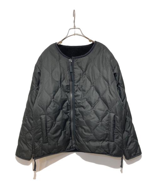 TAION（タイオン）TAION (タイオン) ミリタリー リバーシブル クルーネック ダウンジャケット ブラック サイズ:Mの古着・服飾アイテム