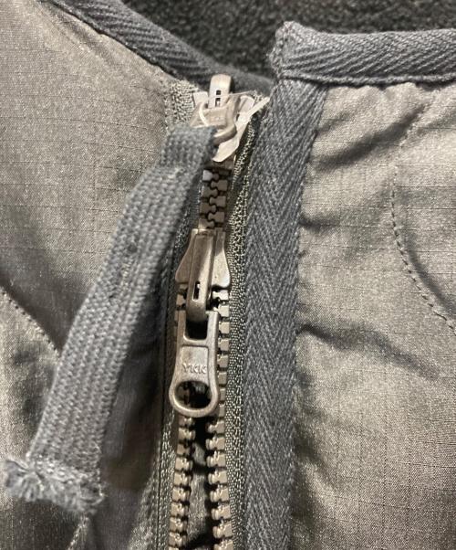 TAION（タイオン）TAION (タイオン) ミリタリー リバーシブル クルーネック ダウンジャケット ブラック サイズ:Mの古着・服飾アイテム