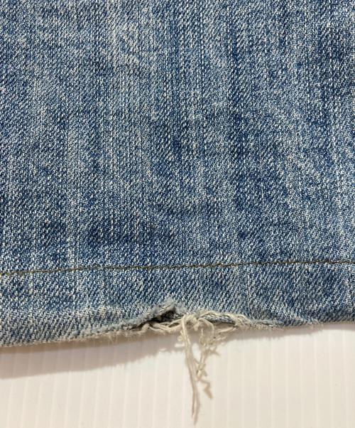 EMPORIO ARMANI（エンポリオアルマーニ）EMPORIO ARMANI (エンポリオアルマーニ) バックプリントワイドデニムパンツ インディゴ サイズ:W34の古着・服飾アイテム