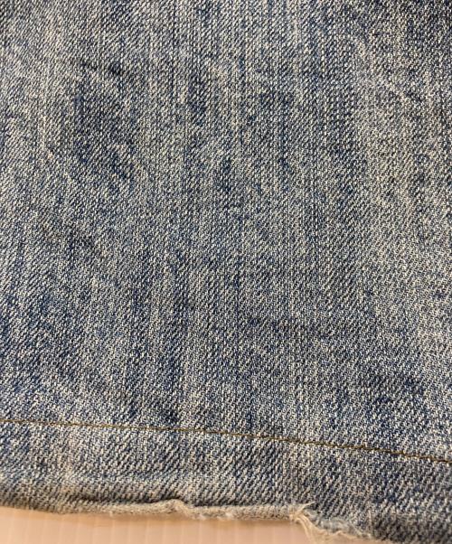 EMPORIO ARMANI（エンポリオアルマーニ）EMPORIO ARMANI (エンポリオアルマーニ) バックプリントワイドデニムパンツ インディゴ サイズ:W34の古着・服飾アイテム