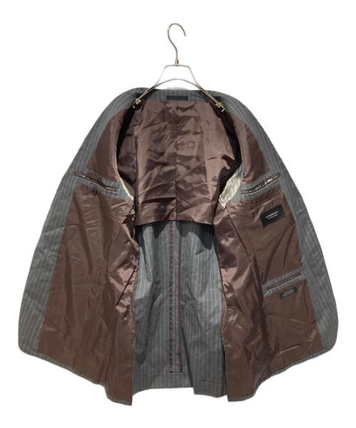 BURBERRY BLACK LABEL（バーバリーブラックレーベル）BURBERRY BLACK LABEL (バーバリーブラックレーベル) ピンストライプセットアップスーツ グレー サイズ:38Rの古着・服飾アイテム