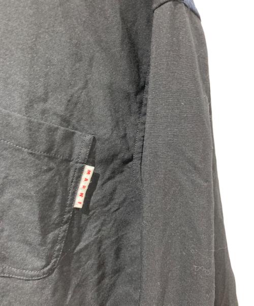 MARNI（マルニ）MARNI (マルニ) ウールトロピカルチェックフーデッドシャツ ブラック サイズ:50の古着・服飾アイテム